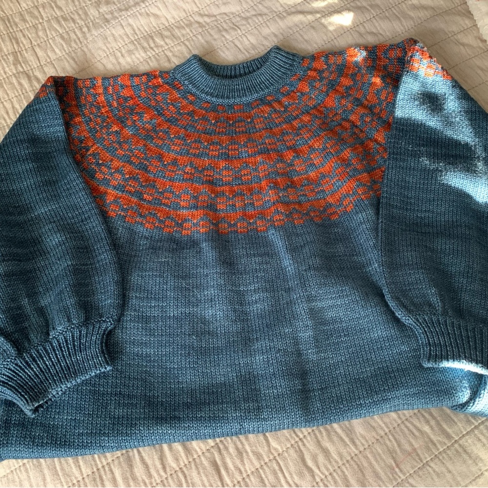 ML fair isle wool sweater